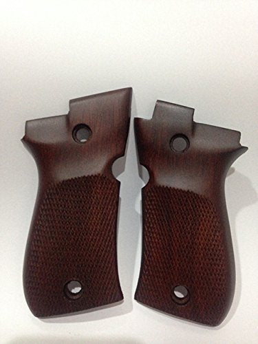 thumbnail image 2 of Exotic Jatoba Wood Gun Grips For Beretta 81, 84, BDA380 – Smooth Herretts Style – Made In USA 2 of 4