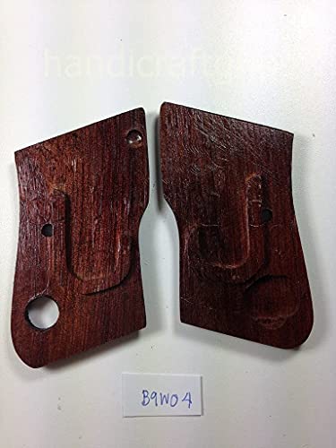Handmade Hardwood Checkered Grips For Beretta 950 – No Safety Cut, Thailand Craftsmanship