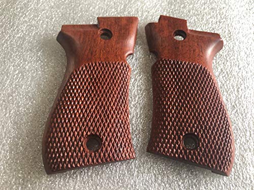 Guance In Legno Noce Grigio Per Beretta Mod 81/84 – Laser Turco Con Logo, Nuove - Foto 3