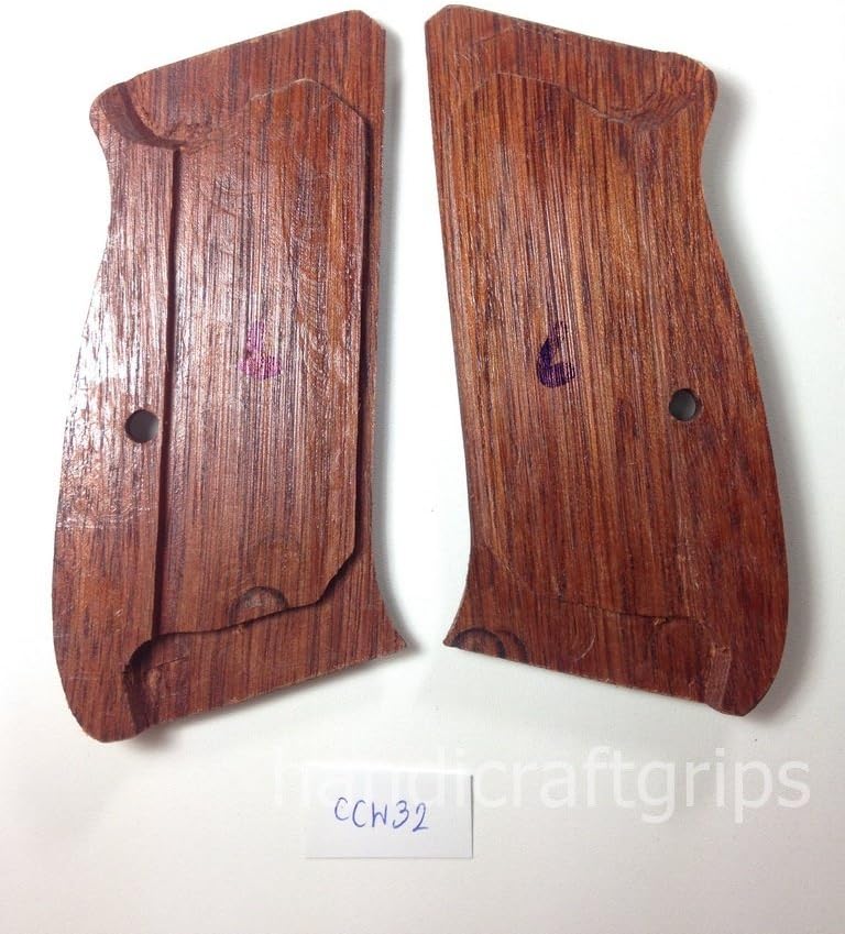 Impugnature A Scacchi In Legno Per CZ 75, 85, 75B, Fatte A Mano In Thailandia