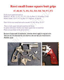 New Rossi Small Frame Square Butt Revolver Grips Checkered Hardwood Handmade #Rsw04