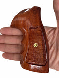 New Rossi Small Frame Square Butt Revolver Grips Checkered Hardwood Handmade #Rsw04