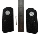 New Colt 1903 1908 Grips Silver Medallion Checkered Hardwood Handmade #C3w05