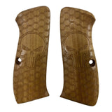 CFW13 ## New grips Cz75 Cz85 CZ SP-01 CZ 75B 75BD CZ75B 75 B grips Laser Logo Full Size Hard wood Hardwood Checkered Handmade Birthday Gift Sport for Men Skull Special Design by handicraftgrips