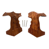 New Smith & Wesson K/L S&W K L Frame Square Butt Revolver Grips Hardwood Wood Finger Groove Smooth Handmade Beautiful Handcraft Special Design Grip Sport for Men Birthday Gift #Ksw42