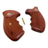 Smith & Wesson K/l Frame Round Butt Revolver Grips Hardwood Finger Groove Checkered Handmade 10 (post 1994) 12 13 19 460 500 547 581 586 64 65 66 (post 1995) 681 686 686 Plus 686 SSR Governor  #Krw26