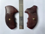 handicraftgrips T2W12## New Taurus Model 85 856 M 85 M85 M856 .38 Special 2" 2 inch Grips Hard Wood Checkered Finger Groove Handmade Handcraft Birthday Gift Fathers Day Sport for Men Man Design