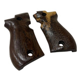Beretta 81 84 F FS .380 81F 81FS 84F 84FS Custom Wooden Grips Handmade Hard Wood Smooth Finish Replacement Handle Classic Style Collector Birthday Christmas Gift #B8W63