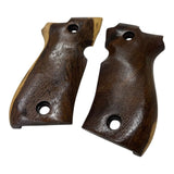 Beretta 81 84 F FS .380 81F 81FS 84F 84FS Custom Wooden Grips Handmade Hard Wood Smooth Finish Replacement Handle Classic Style Collector Birthday Christmas Gift #B8W63