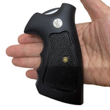 handicraftgrips New Smith & Wesson S&W N Frame Square Butt Grips S & W Smooth Finger Groove Hardwood Wood Silver Medallions Handmade Beautiful Sport for Men Birthday Gift #Nsw27