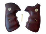 Smith & Wesson K/l Frame Square Butt Revolver Grips Hardwood Finger Groove Checkered Handmade #Ksw05