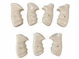 New Rossi Small Frame Square Butt Revolver Grips 67 68 69 71 351 511 515 518 720 971 972 Finger Groove Smooth White Ivory Resin Polymer Polyester Handmade Birthday Newyear Christmas Gift #RSR02