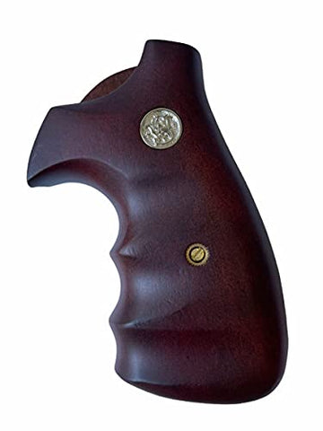 Smith & Wesson K/l Frame Square Butt Revolver Grips Hardwood Finger Groove Checkered Handmade #Ksw05