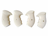 handicraftgrips NRR04## New Smith & Wesson S&W N Frame Round Butt Grips 22 25 29 325 327 329 520 610 625 627 629 White Ivory Color Polymer Resin Smooth Finger Groove Handcraft Special Birthday Gift