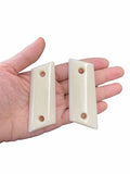 New Cz 2075 Rami Pistol Grips Smooth White Ivory Color Polymer Resin Handmade #Crr01