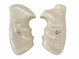 New Rossi Small Frame Square Butt Revolver Grips 67 68 69 71 351 511 515 518 720 971 972 Finger Groove Smooth White Ivory Resin Polymer Polyester Handmade Birthday Newyear Christmas Gift #RSR02