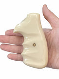 New Rossi Small Frame Square Butt Revolver Grips 67 68 69 71 351 511 515 518 720 971 972 Finger Groove Smooth White Ivory Resin Polymer Polyester Handmade Birthday Newyear Christmas Gift #RSR02