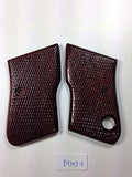 Beretta 950 950B .22 Short .25 ACP Grips grips All Checkered hardwood No Safety Cut without safety cut handmade beautiful #B9W04