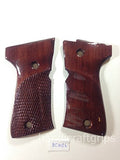 New Beretta92 Beretta 92 92FS 92 FS 92 (M9A1) 96 Compact Grips COMPACT SIZE Grips Checkered Hardwood Wood Handmade Gift #BCW06