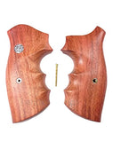 handicraftgrips New Smith & Wesson K/l Frame Round Butt Revolver Grips Hardwood Finger Groove Smootth Handmade Beautiful Sport for Men Birthday Gift #Krw48