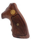 handicraftgrips PYW28## New Colt Python Grips I/E I E Frame Checkered Hard Wood Handmade Gold Medallions Finger Groove Handcraft Birthday New Year Christmas Sport for Men Man