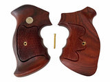 handicraftgrips New Smith & Wesson S&W N Frame Square Butt Grips Checkered Hardwood Wood Handmade #Nsw22