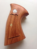 New Smith & Wesson S&w N Frame Square Butt Grips Open Back Checkered Hardwood Handmade