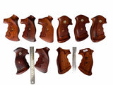 handicraftgrips New Smith & Wesson S&W N Frame Square Butt Grips Checkered Hardwood Wood Handmade #Nsw22