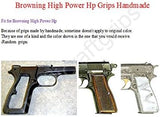 handicraftgrips BHW17## New Browning High Power Hp Grips Hard Wood Handmade Beautiful Engraved Handcraft Birthday Gift Fathers Day Newyear Laser luxuary Grips Sport for Men Man Design