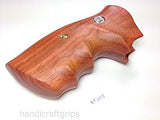 handicraftgrips New Smith & Wesson K/l Frame Round Butt Revolver Grips Hardwood Finger Groove Smootth Handmade Beautiful Sport for Men Birthday Gift #Krw48