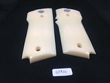 handicraftgrips New Smith and Wesson S&w Model 59 459 659 9 Mm Grips White Ivory Color Silver Medallions Handmade #S5r01