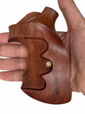 handicraftgrips New Smith & Wesson S&W N Frame Square Butt Grips Checkered Hardwood Wood Handmade #Nsw22
