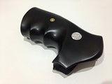 New Smith & Wesson S&w K/l Frame Round Butt Revolver Finger Groove Grips Checkered African Black Wood Handmade