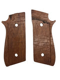 handicraftgrips TPW19## New Taurus Pt92 Pt99 Pt100 Pt101 Decocker PT pt 92 99 100 101 Checkered Finger Groove Hard Wood Grips Handmade Birthday New Year Christmas Sport for Men