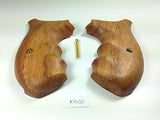 New Smith & Wesson S&W K/L K L Frame Round Butt Grips Hardwood Hard Wood Checkered Silver Medallions Handmade Handcraft Beautiful Sport for Men Man Birthday Newyear Christmas Gift #Krw50