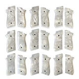 handicraftgrips New Taurus Pt92 Pt99 Pt100 Pt101 Decocker PT pt 92 99 100 101 White Pearl Color Polymer Resin Grips Handmade #Tpr03