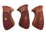 S&W J-Frame Square Butt Grips Handmade – Checkered Hardwood Wood / Silver Medallions | Fits Models 34 35 36 37 38 49 51 640 649 650 651 | Artisan Special Design Sport Grip for Men, Elegant Birthday, Christmas & New Year Gift for Men | JSW23