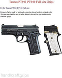 handicraftgrips New Taurus PT911 PT940 PT 911 940 Full Size Grips Black Pearl Resin Polymer Polyester Smooth Beautiful Grips Handmade Birthday Gift Sport for Men Man #P911R01