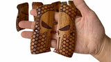 New grips Cz75 Cz85 CZ SP-01 CZ 75B 75BD CZ75B 75 B grips Lazer Full Size Hard wood Hardwood Checkered Handmade Birthday Gift Sport for Men #Cfw11