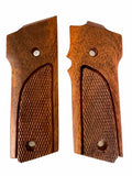 handicraftgrips New Smith and Wesson S&W Model 59 459 659 9 Mm Grips Hardwood Checkered Handmade #S5W04