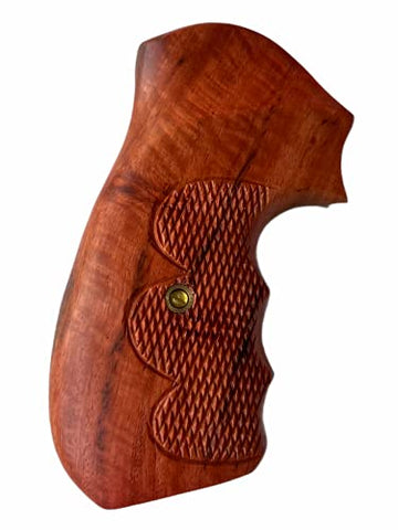 thumbnail image 2 of Smith & Wesson K/l Frame Square Butt Revolver Grips Hardwood Finger Gr... 2 of 14