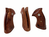 handicraftgrips New Smith & Wesson N Frame Square Butt Grips Checkered Hardwood Open Back #Nsw14
