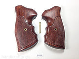handicraftgrips New Ruger GP100 Super Redhawk Grips Checkered Hardwood Hard Wood Finger Groove Handmade Birthday Newyear Sport for Men for him Special Design Handcraft GPW14