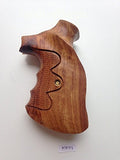 Smith & Wesson K/l Frame Square Butt Revolver Grips Hardwood Finger Groove Checkered Handmade #Ksw02