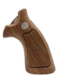 handicraftgrips Krw52## New Smith & Wesson S&W K/L K L Frame Round Butt Grips Hardwood Hard Wood Checkered Open Back Silver Medallions Handmade Handcraft Sport Men Birthday Newyear