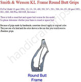 handicraftgrips KRW80 Smith & Wesson S&W K/L K L Frame Round Butt Grips Sandal Wood Smooth Handmade Sport Men Birthday Newyear Christmas
