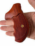 handicraftgrips T2W09## New Taurus Model 85 856 M 85 M85 M856 .38 Special 2" 2 inch Grips Hard Wood Checkered Finger Groove Handmade Handcraft Birthday Gift Fathers Day Sport for Men Man Design