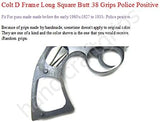 handicraftgrips COW14## New Colt D Frame Long Square Butt Revolver Grips for guns made before the early 1960's old Detective Special Police positive Hard wood Handmade Sport Birthday Fathers Gift By