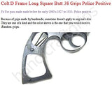handicraftgrips COW11## New Colt D Frame Long Square Butt Revolver Grips for guns made before the early 1960's old Detective Special Police positive Hard wood Handmade Sport Birthday Fathers Gift By