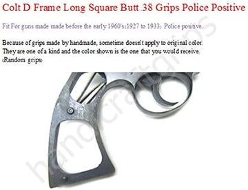 RARE* Colt Police Positive Checkered GRIPS Target w/ Thumb Rest NEW O – Bosley's Outfitters, Inc RARE* Colt Police Positive Checkered GRIPS Target w/ Thumb Rest NEW O – Bosley's Outfitters, Inc